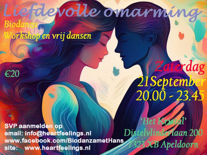 Za 21 september Party: ‘Liefdevolle omarming!’