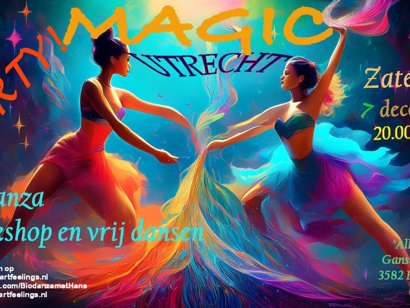 Za 7 december Biodanza PARTY UTRECHT: ‘MAGIC’