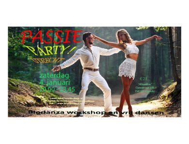 Za 4 januari Biodanza PARTY UTRECHT: ‘PASSIE’