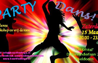 Za 15 maart Biodanza PARTY APELDOORN: ‘Dans!’